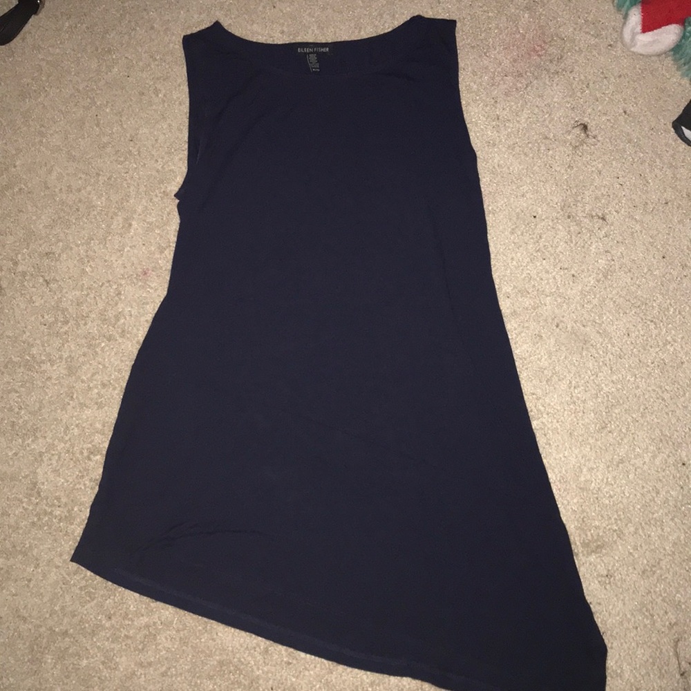 Eileen Fisher A-symmetrical shift dress